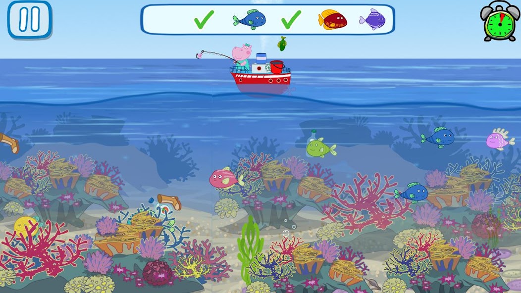 Lustige Kinder Fischen Spiele Screenshot 2