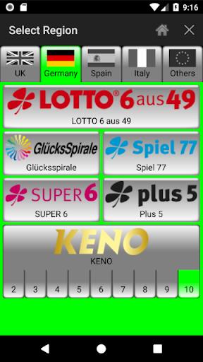 Lotto Number Generator for EUR Captura de tela 3