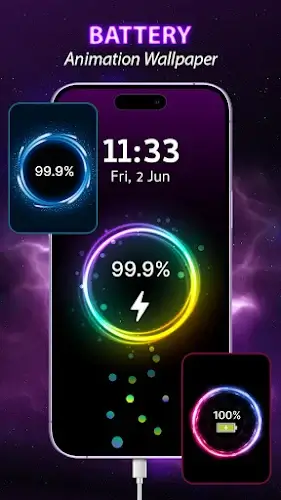 Battery Charger Animation Art ภาพหน้าจอ 1