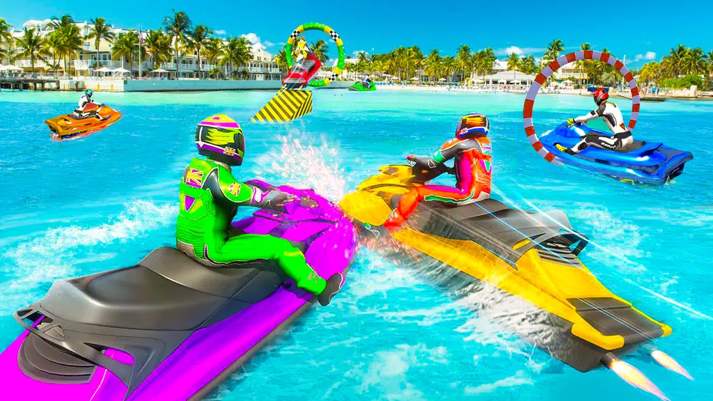 Jet Ski Racing Simulator Games Capture d'écran 2