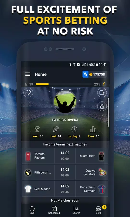 Sports Betting Game - BET UP Captura de pantalla 2