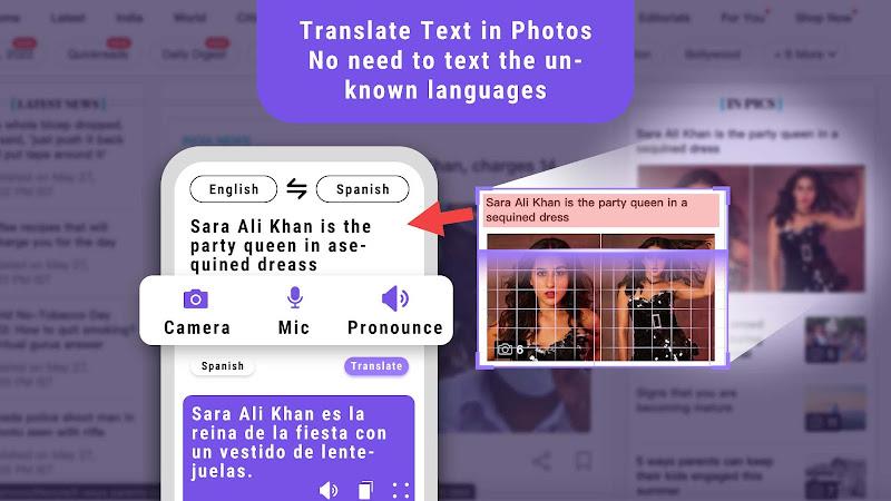 Translate Less with Text Voice Screenshot 3