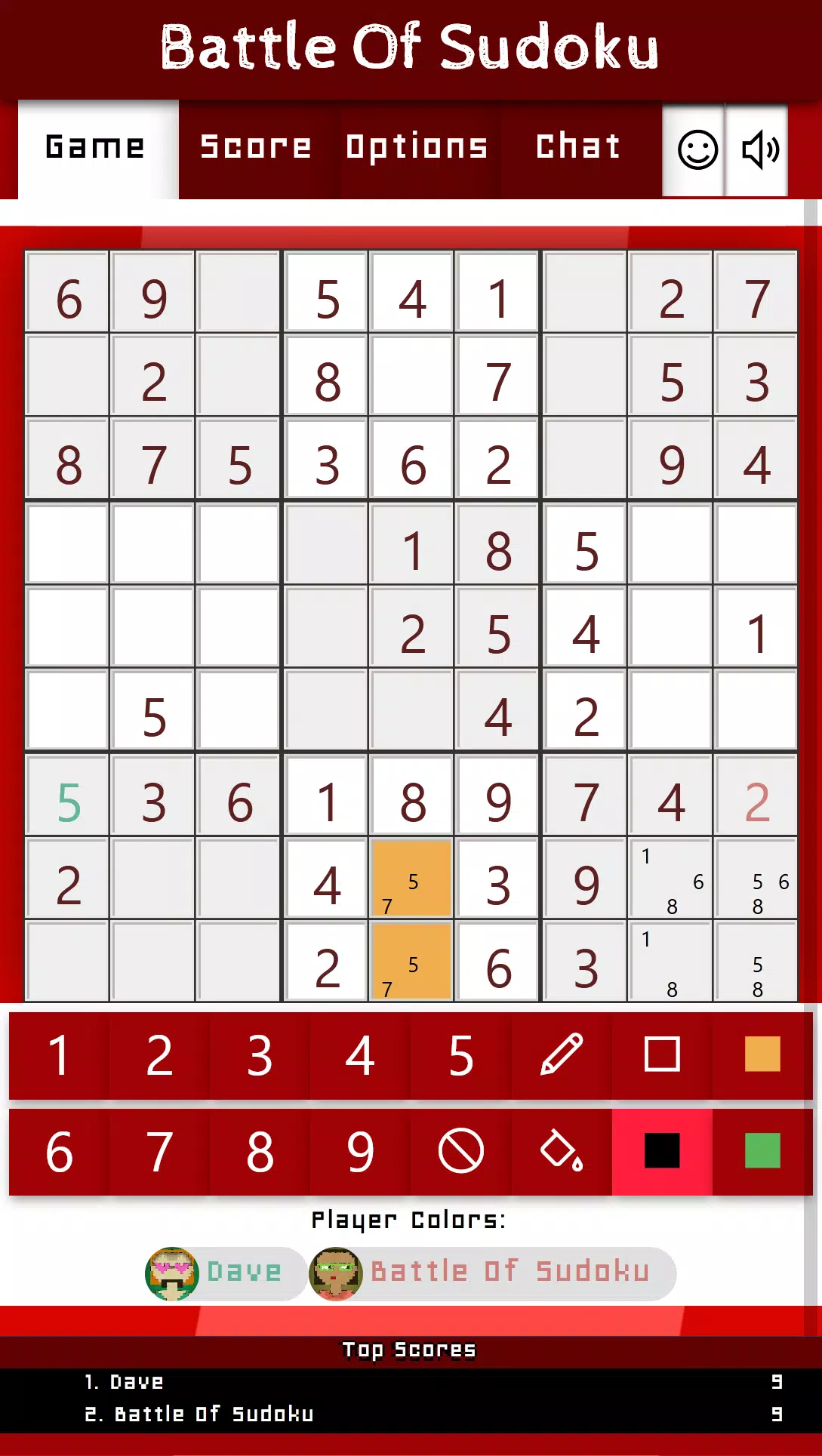 Battle Of Sudoku スクリーンショット 2