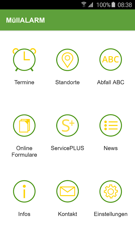 MüllAlarm App 스크린샷 1