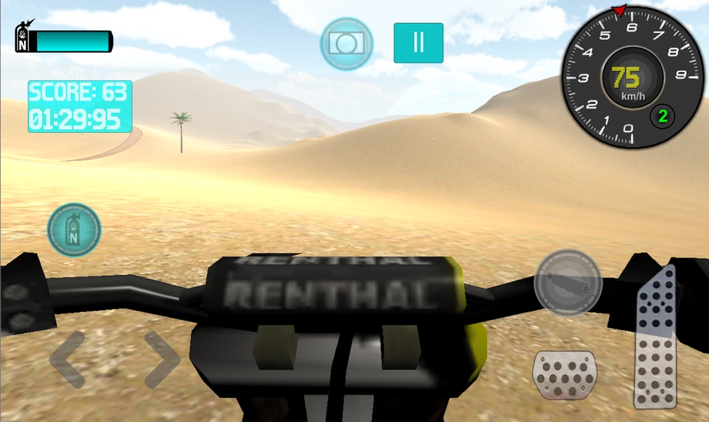 Desert Motocross Rally Captura de pantalla 1