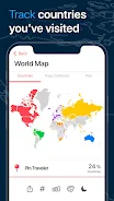 Pin Traveler: Trip, Travel Map ဖန်သားပြင်ဓာတ်ပုံ 2