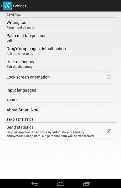 Schermata MyScript Smart Note 3