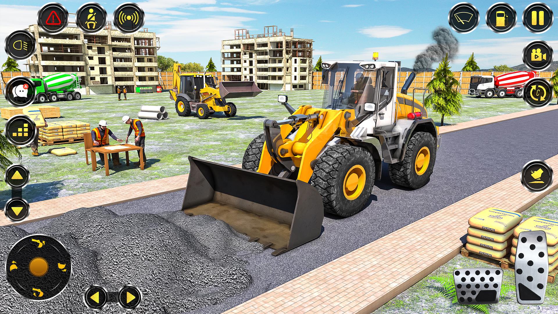 City Construction JCB Game 3D Ekran Görüntüsü 4