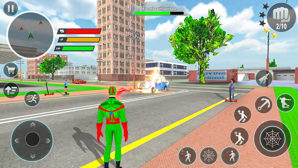 Police Robot Rope Hero Game 3d Ảnh chụp màn hình 2