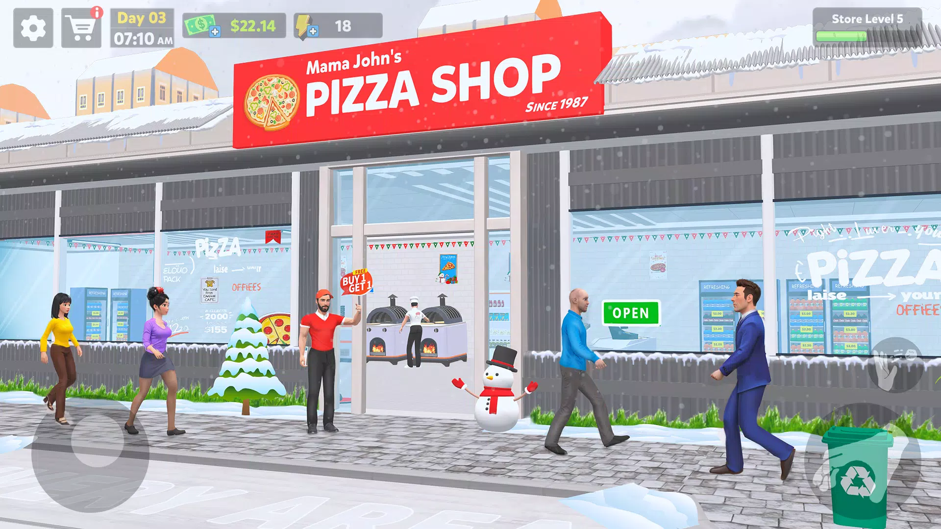 Pizza Shop Simulator 3D Zrzut ekranu 1