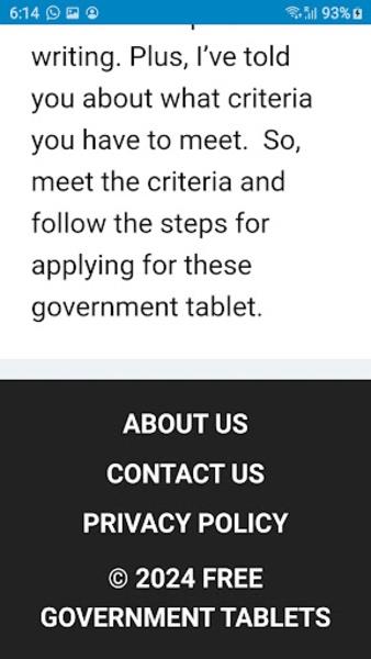 Free Government Tablets Tangkapan skrin 1