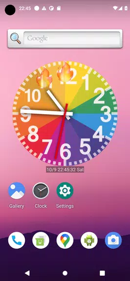 Rainbow Clock स्क्रीनशॉट 2