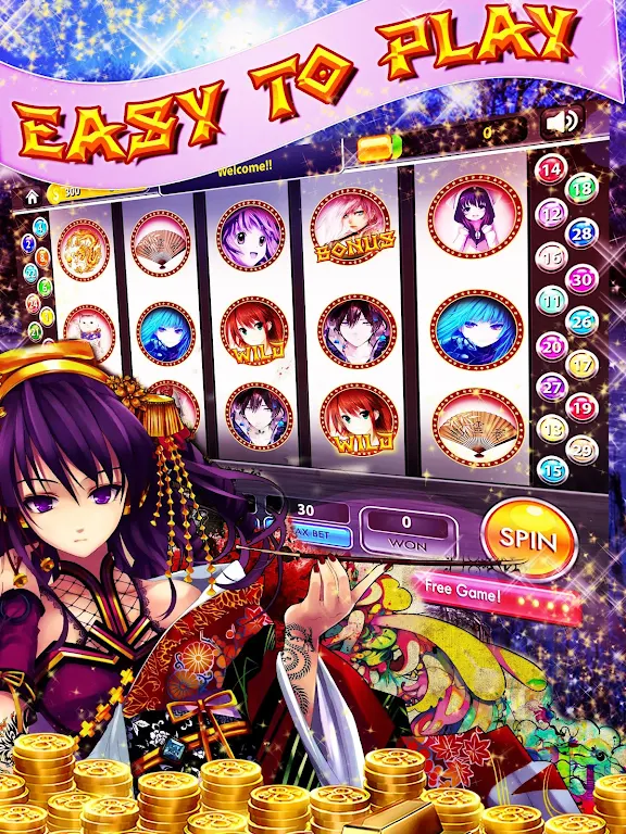 Anime Slots – Tokyo Pokies Screenshot 1