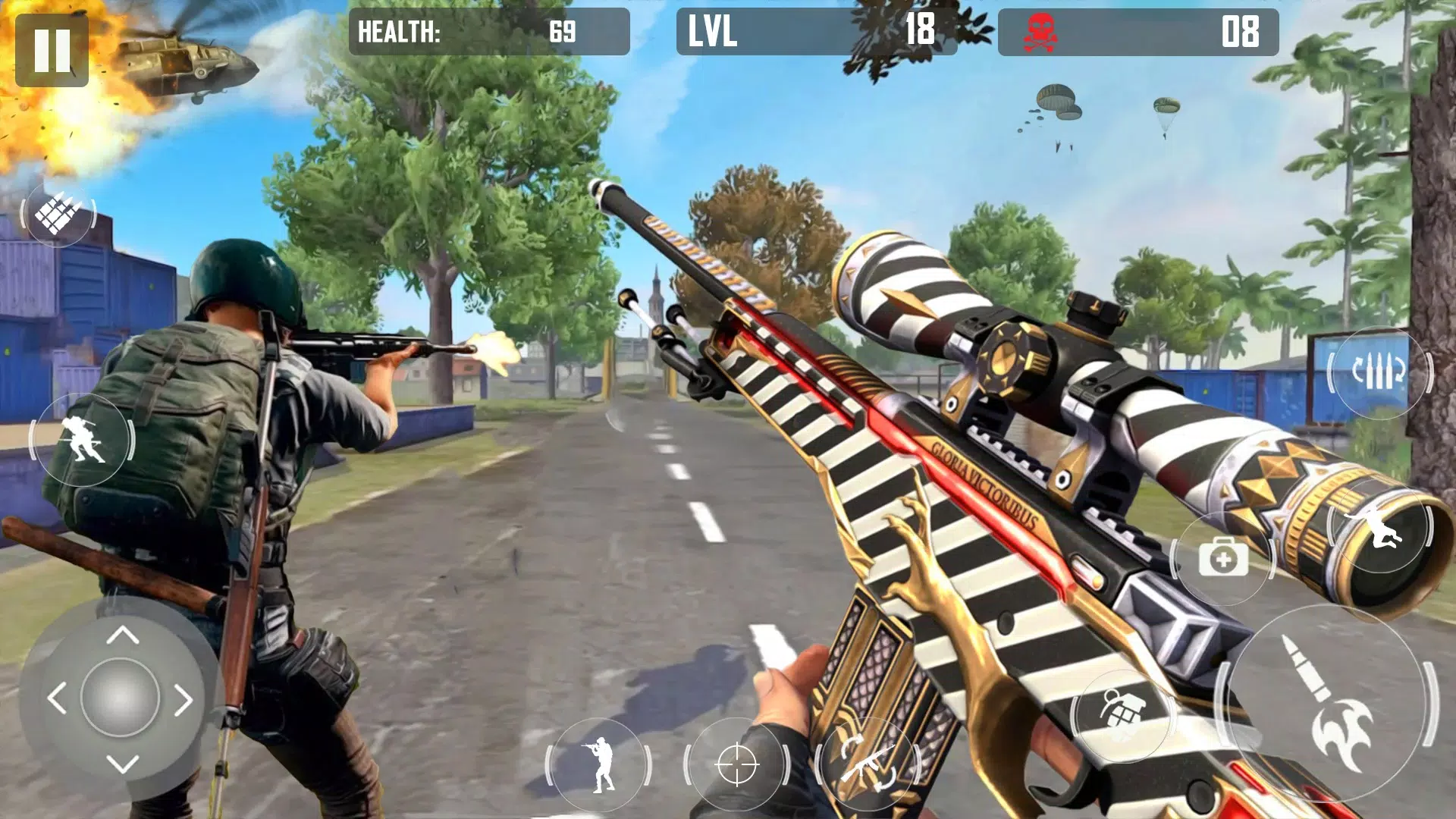 Squad Fire Gun Games - Battleg Screenshot 4