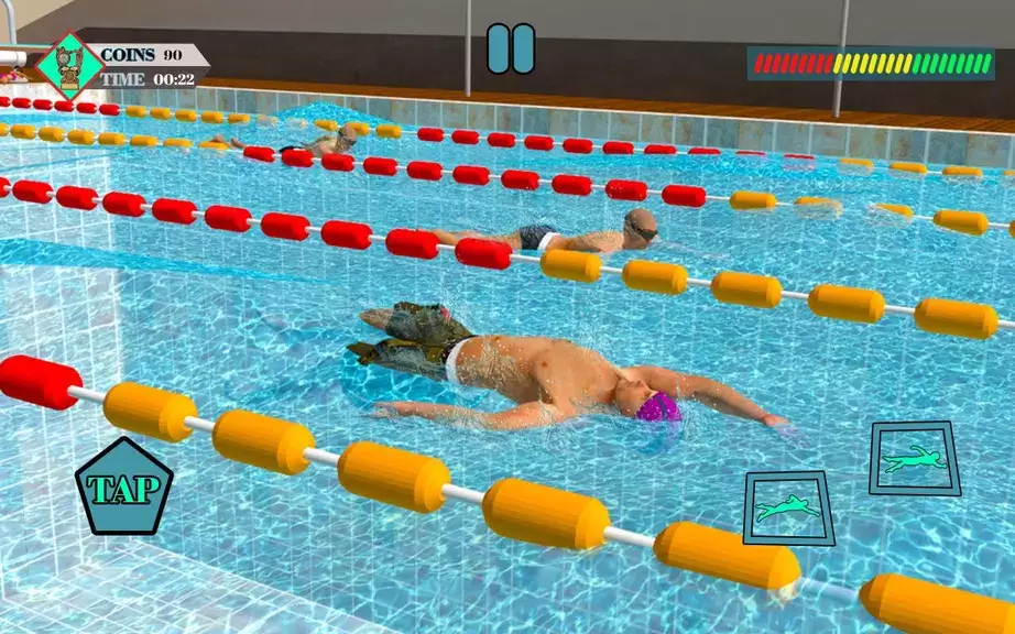 Summer Swimming Flip Pool Race Screenshot 3