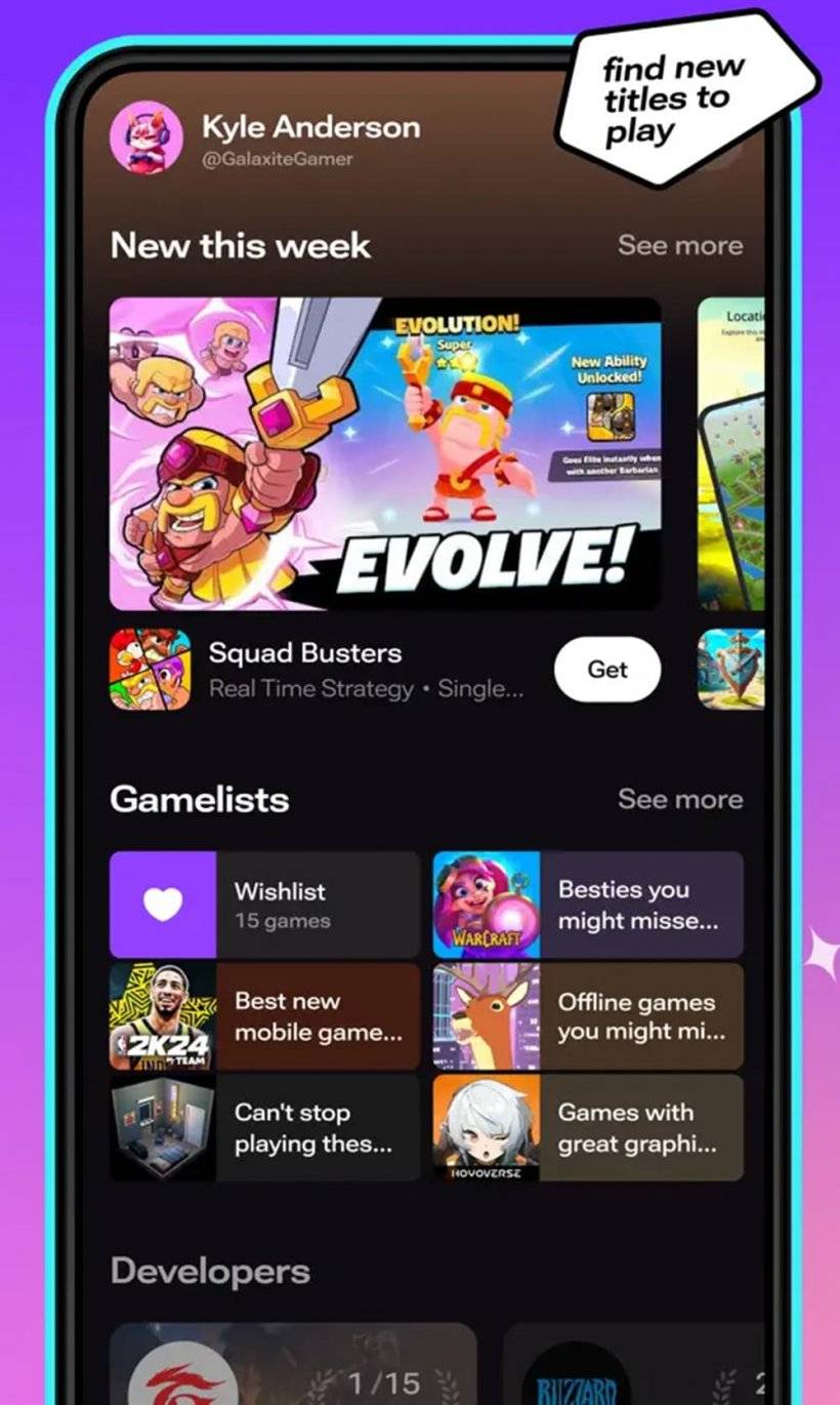 Ein Screenshot des alternativen App Store Skich zeigt eine Vielzahl von Spielen, die angeboten werden