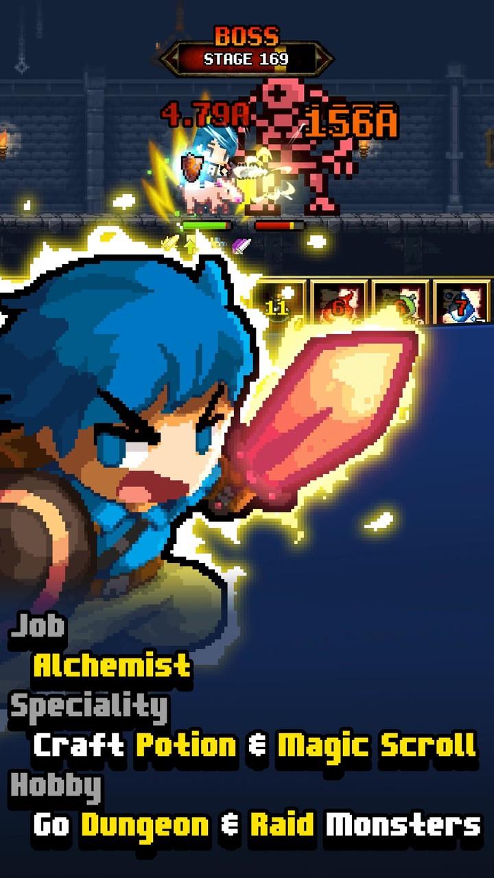 Dungeon & Alchemist Pixel RPG Tangkapan skrin 1