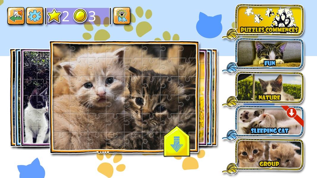 Jigsaw Puzzle Cats Kitten Ekran Görüntüsü 3