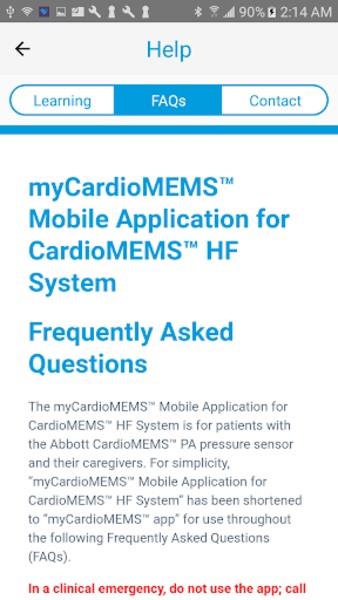 myCardioMEMS™ Скриншот 2