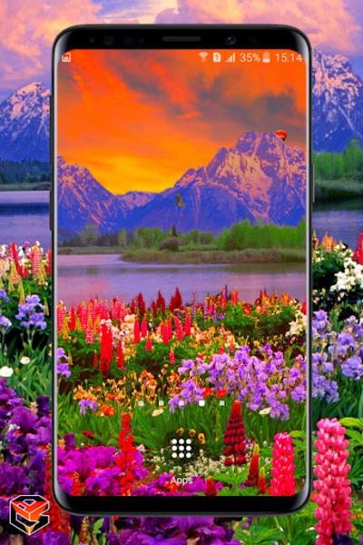 Valley of Flowers live wallpaper Ảnh chụp màn hình 4