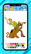 Scooby coloring doo cartoon ga Schermafbeelding 4