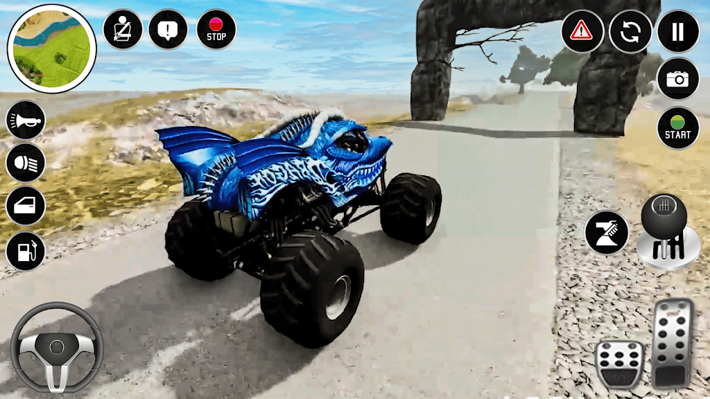 Real Monster Truck Game 3D স্ক্রিনশট 1