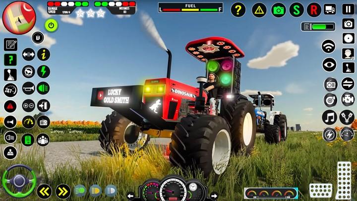 Real Farm Indian Tractor Game Schermafbeelding 1