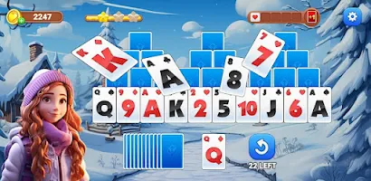 Winter Solitaire TriPeaks ဖန်သားပြင်ဓာတ်ပုံ 1