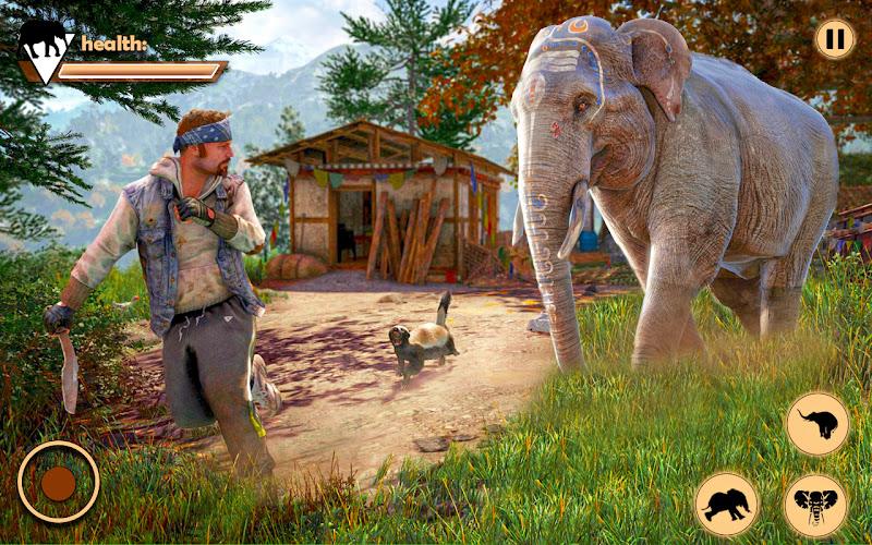 Elephant Simulator Animal Game Screenshot 1