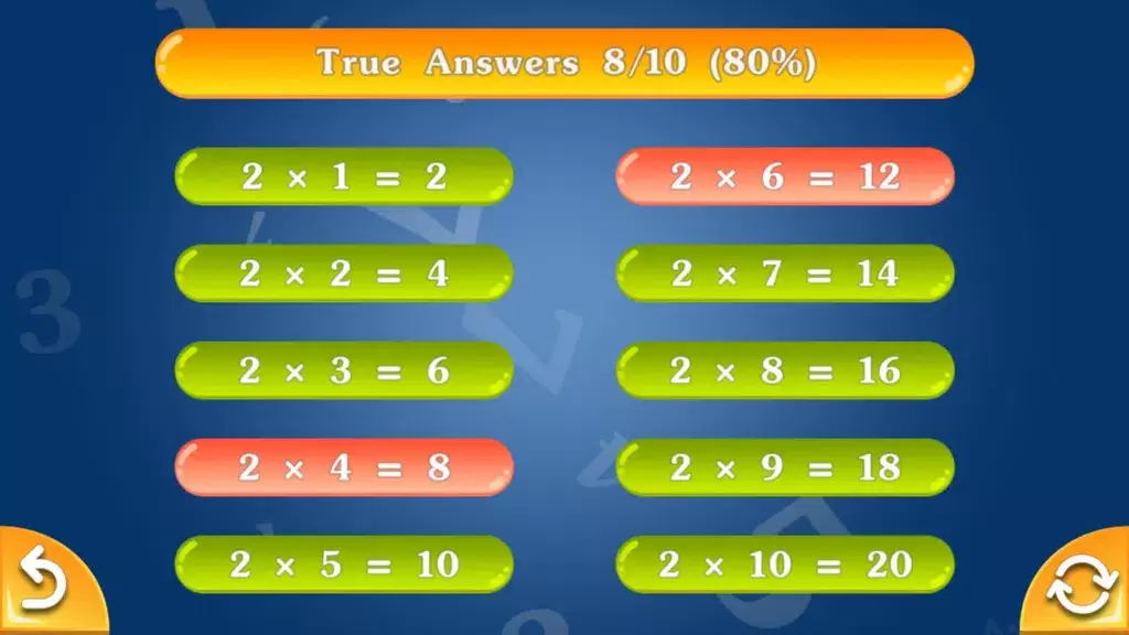 Multiply & Division (2х2) স্ক্রিনশট 4