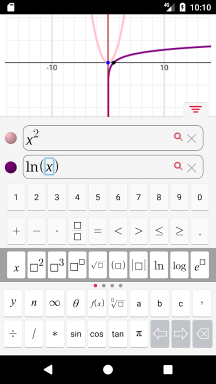 Symbolab Graphing Calculator Screenshot 1