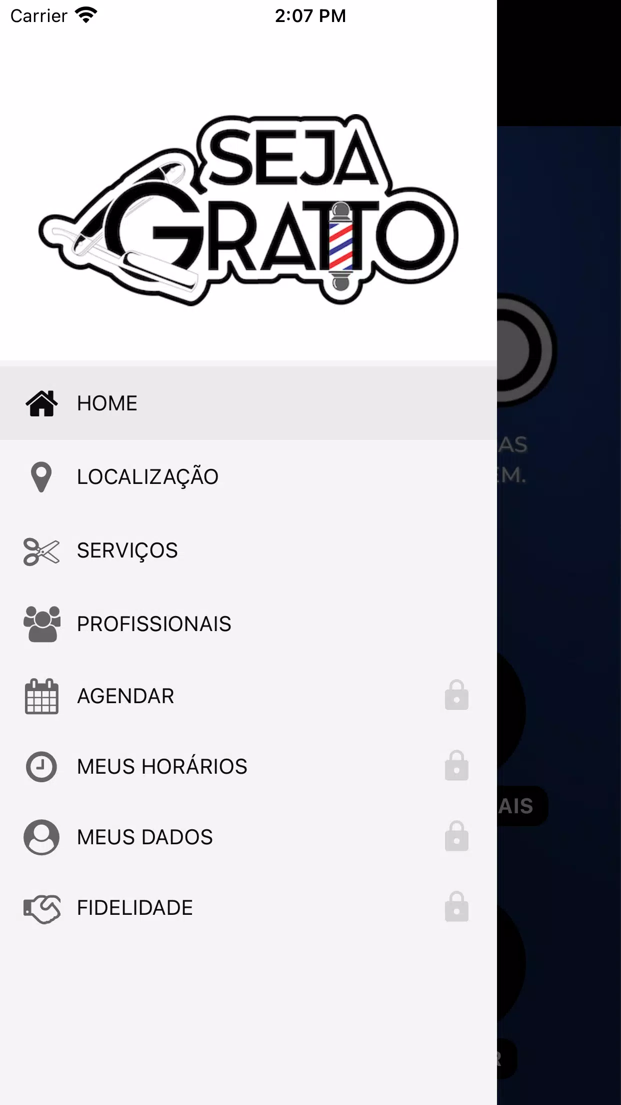 Gratto Barbearia Captura de pantalla 2