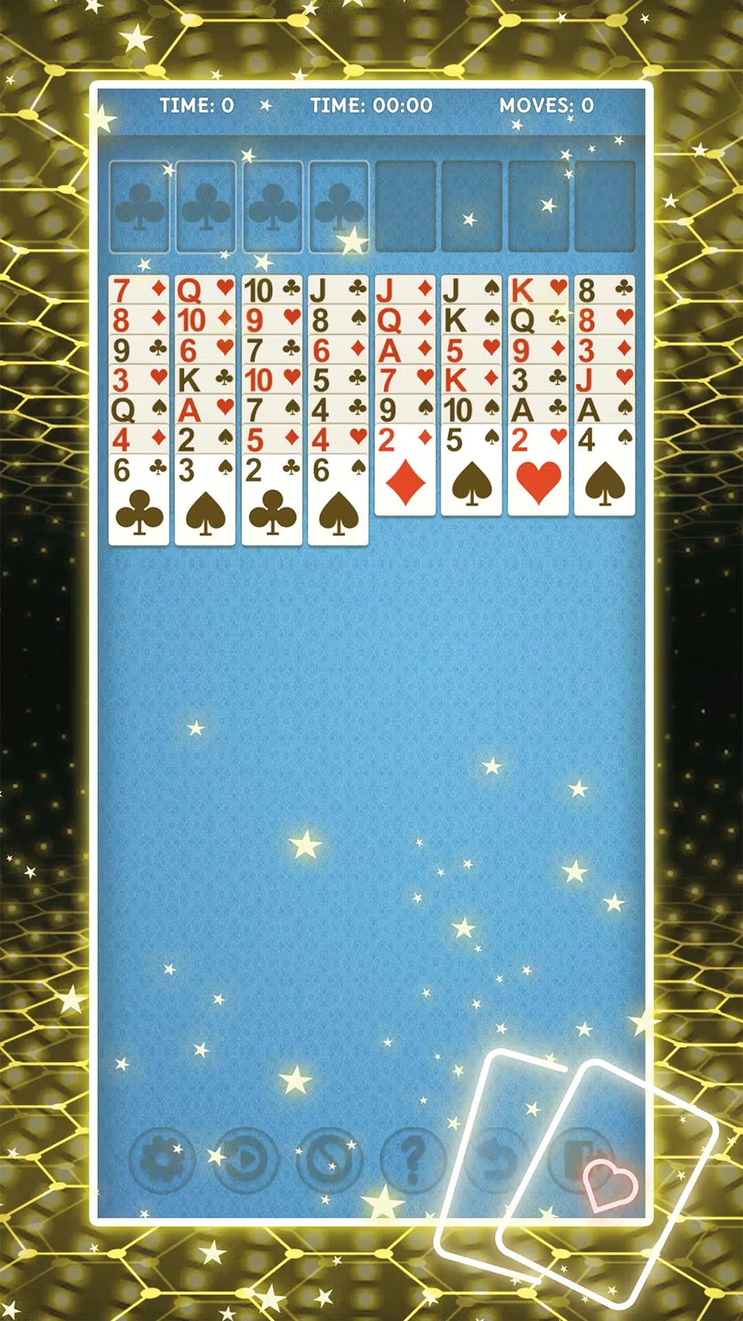 EasyCell Solitaire Game Screenshot 1