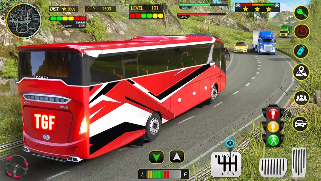 Coach Bus 3D Driving Games Скриншот 1