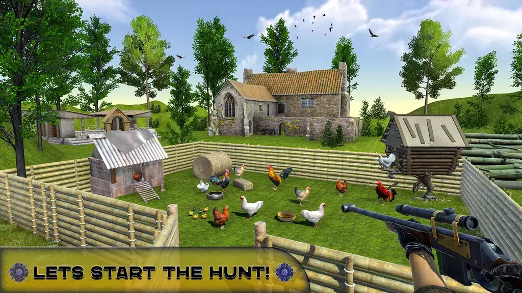 Chicken Hunting Challenge Game Tangkapan skrin 1