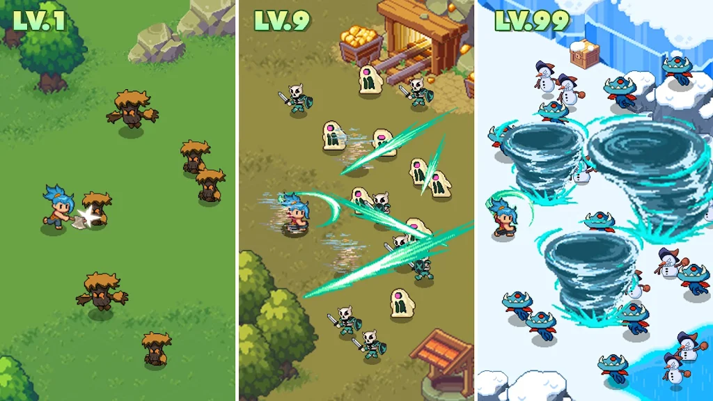 Guardian War: Pixel Rumble RPG Schermafbeelding 3