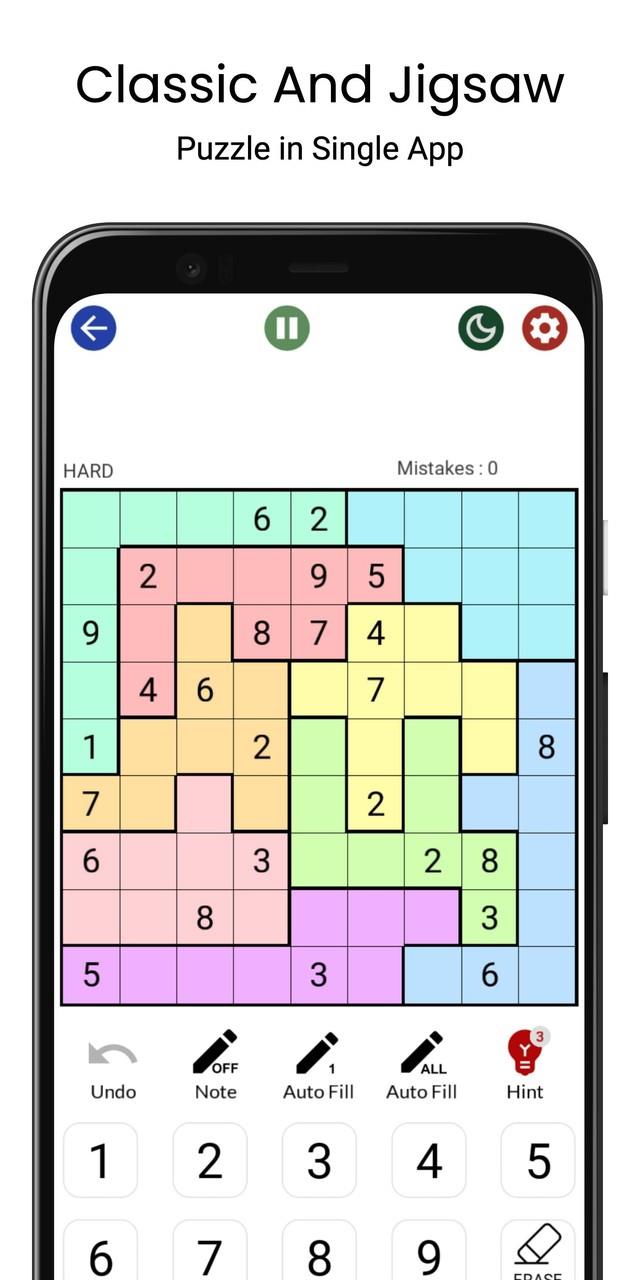 Sudoku - Classic & Jigsaw スクリーンショット 3