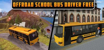 Offroad School Bus Driver Game Ekran Görüntüsü 1