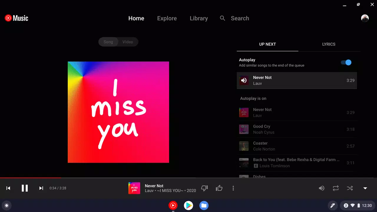 YouTube Music for Chromebook Screenshot 4