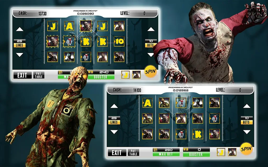 Casino Walking Zombie Slots Machine應用截圖第4張