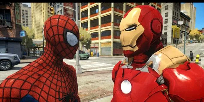 Spiderman vs Iron Man 3D Adventures ภาพหน้าจอ 1