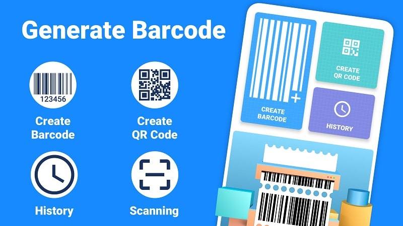 Barcode Generator & Scanner Schermafbeelding 1