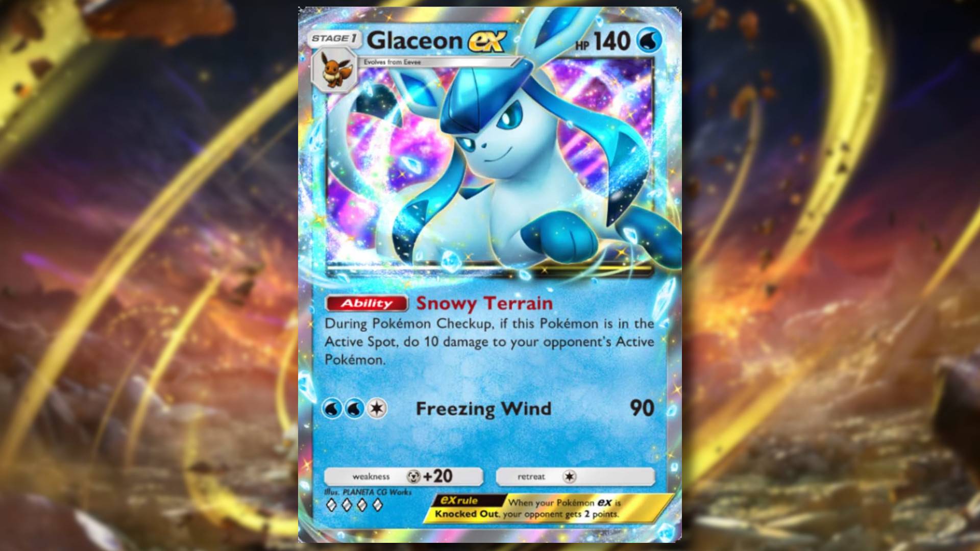 口袋妖怪TCG口袋的頂級Glaceon Ex甲板
