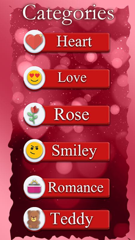 Valentine Love Emojis Screenshot 1