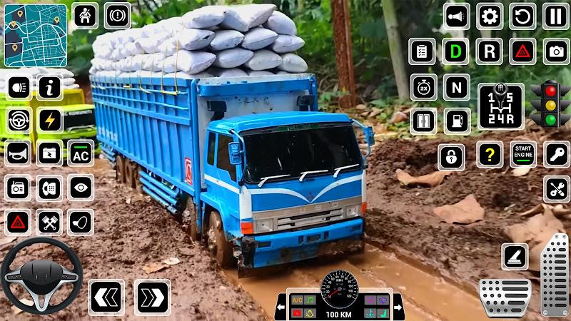 Offroad Mud Truck Driving Game Ekran Görüntüsü 2