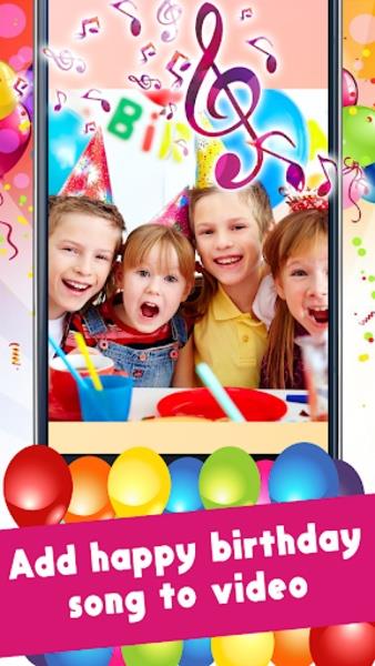 Happy Birthday Video Maker With Music And Photos應用截圖第1張