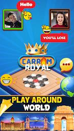 Carrom Royal : Disc Pool Game Zrzut ekranu 1