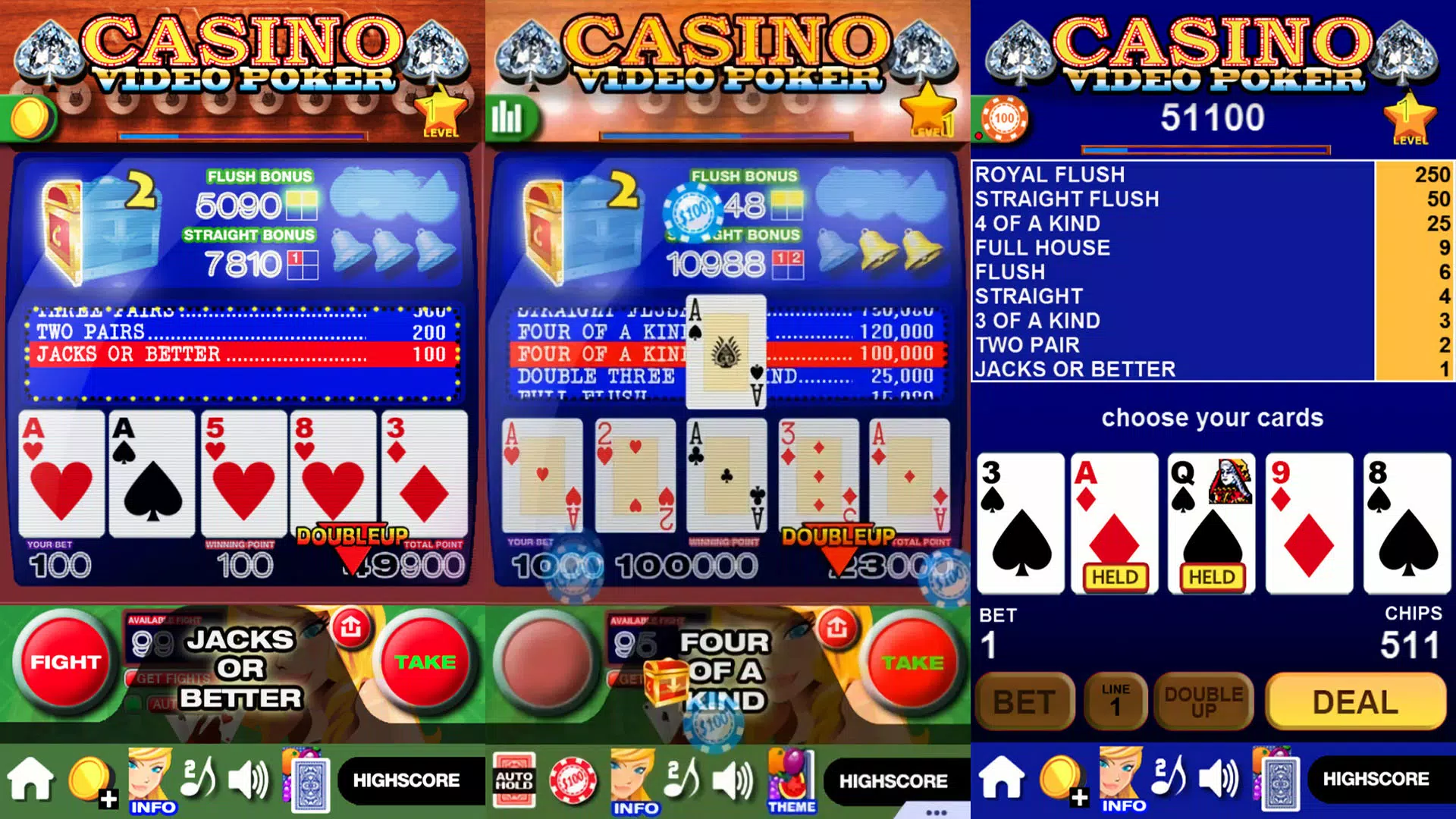 Casino Video Poker Captura de tela 3