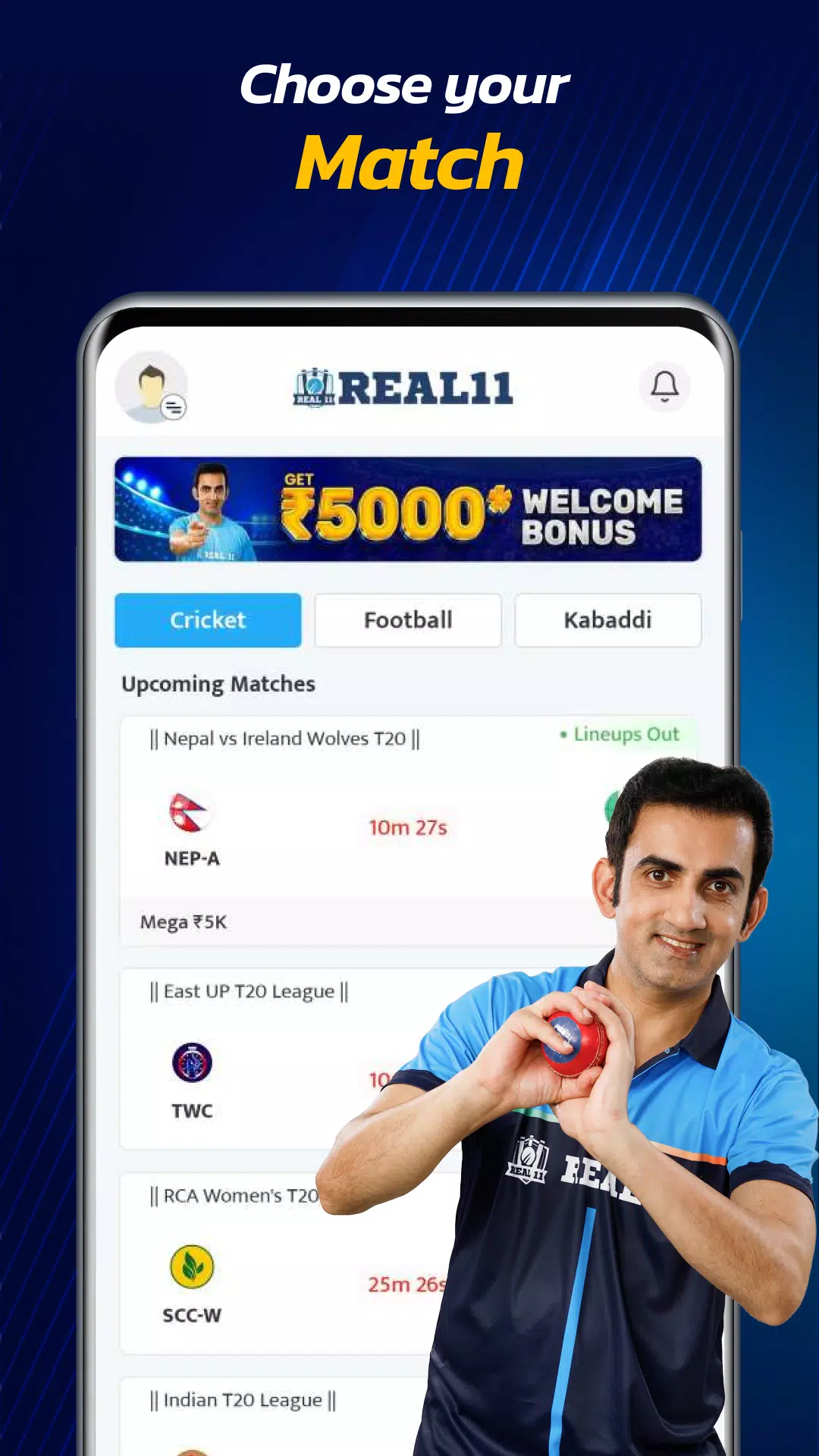 Real11: Play Fantasy Cricket スクリーンショット 4