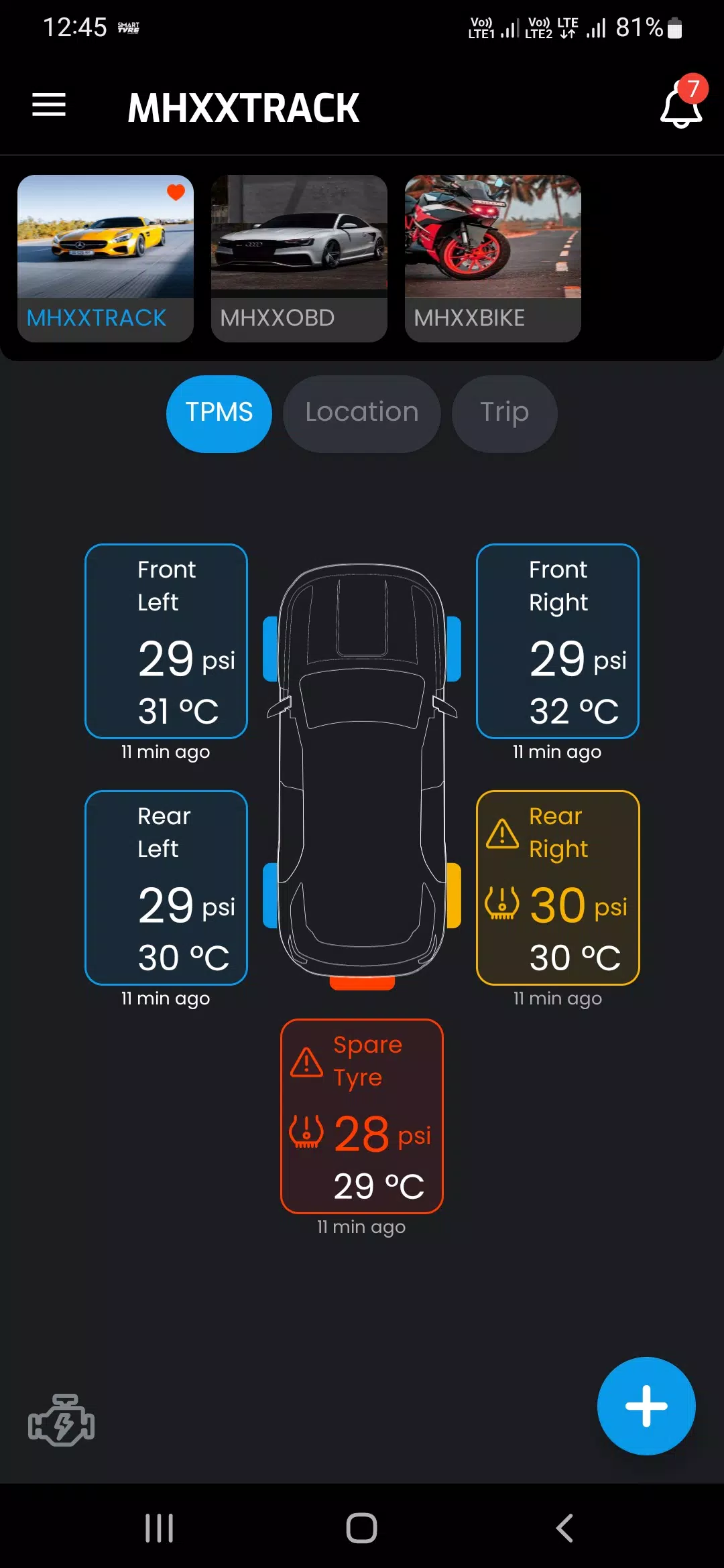 SMART TYRE CAR & BIKE Скриншот 1